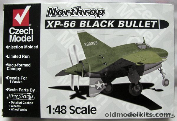 Czech Model 1/48 Northrop XP-56 Black Bullet, 4808 plastic model kit